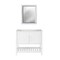 Alaterre Furniture Bennet 2pc Wooden Bathroom Vanity Set - 36-in. L Vanity, 30-in. L Rectangular Mirror, White AVAN3600WHA - alternate 1